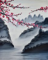 Laura Caretta Painter - 75 Cherry blossom 2 - 2019 oil on canvass 60x75