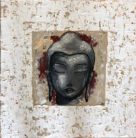 Laura Caretta Painter - 15 In the frame - 2018 oil on canvass with brush and knife 60x60