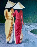 Laura Caretta Painter - 105 Sisters - 2020 oil on canvass 60x75