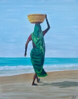 Laura Caretta Painter - 135 Future - 2021 - oil with knife - 60x75